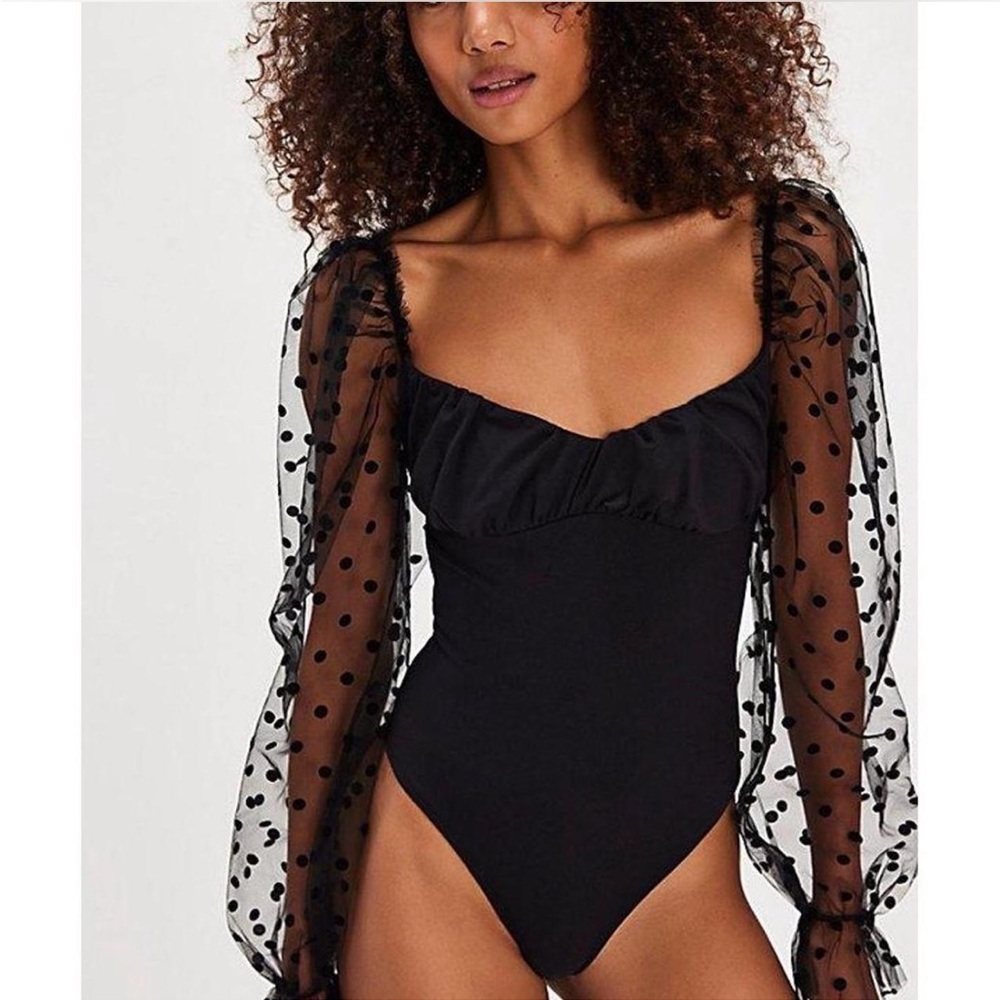 BRAND NEW with tag: Free People Molly at Midnight Bodysuit